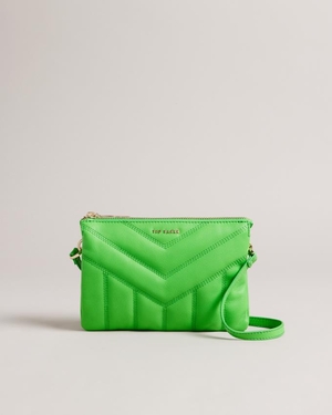 Sac Crossbody Ted Baker Quilted Puffer Vert Femme | QMN-36003435